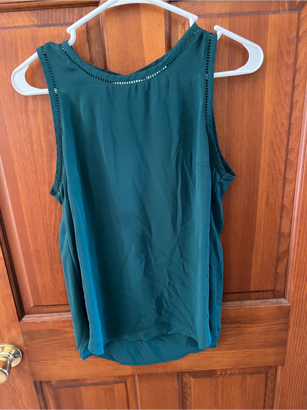 Womens Sleeveless Teal Shell Top
